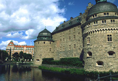 Wasa-Schloss in Örebro, Schweden, am Hjälmaresee