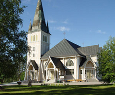 Kirche in Arvidsjaur, Schweden, Norrbotten, Lappland
