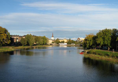 Zentrum von Karlstad am Vänersee in Schweden