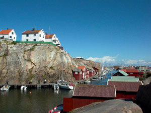 Das Fischerdorf Smögen an der schwedischen Westküste