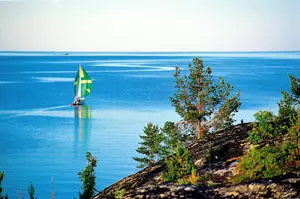 Schären bei Luleå an der Ostsee in Schweden